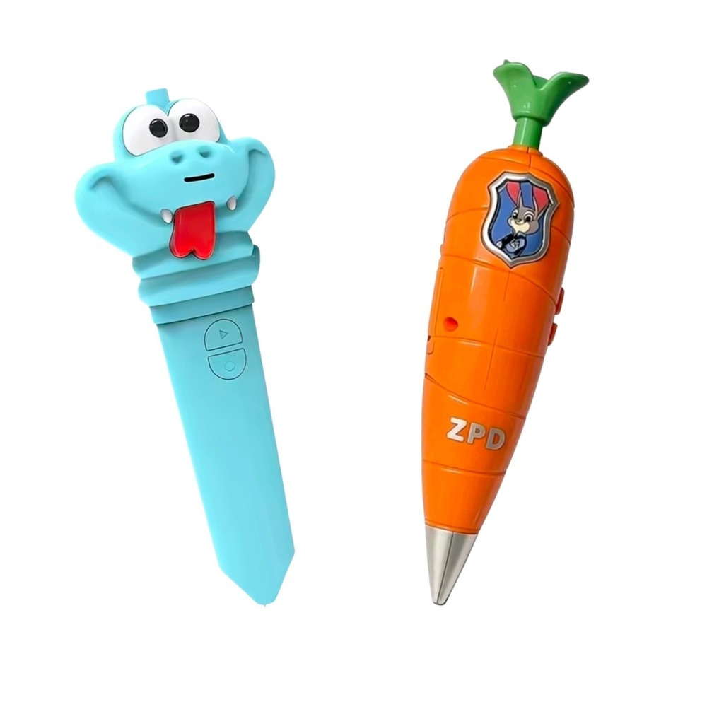 SET OF 2 Disney Zootopia Recorder Gel Pens Judy Nick Carrot & Gary Snake Toys